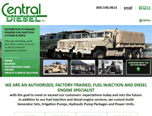 Tablet Screenshot of centraldieselinc.com